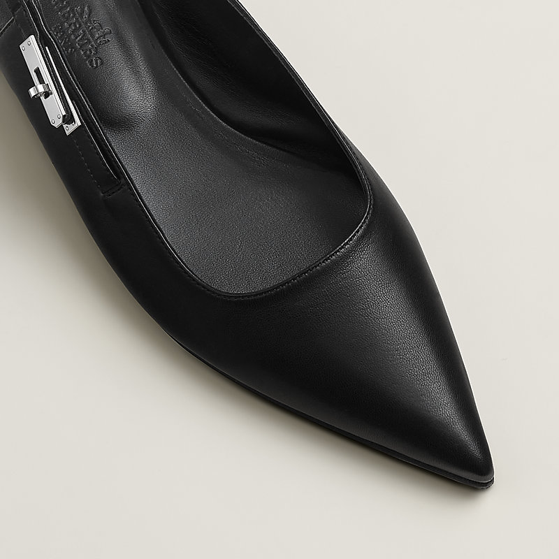 【美品】offen オッフェン pointed-FRIN / BLACK 38 Lovely slingback | Hermès USA